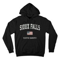 Sioux Falls South Dakota Sd Vintage American Flag Sports Hoodie Hoodie