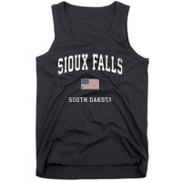 Sioux Falls South Dakota Sd Vintage American Flag Sports Hoodie Tank Top