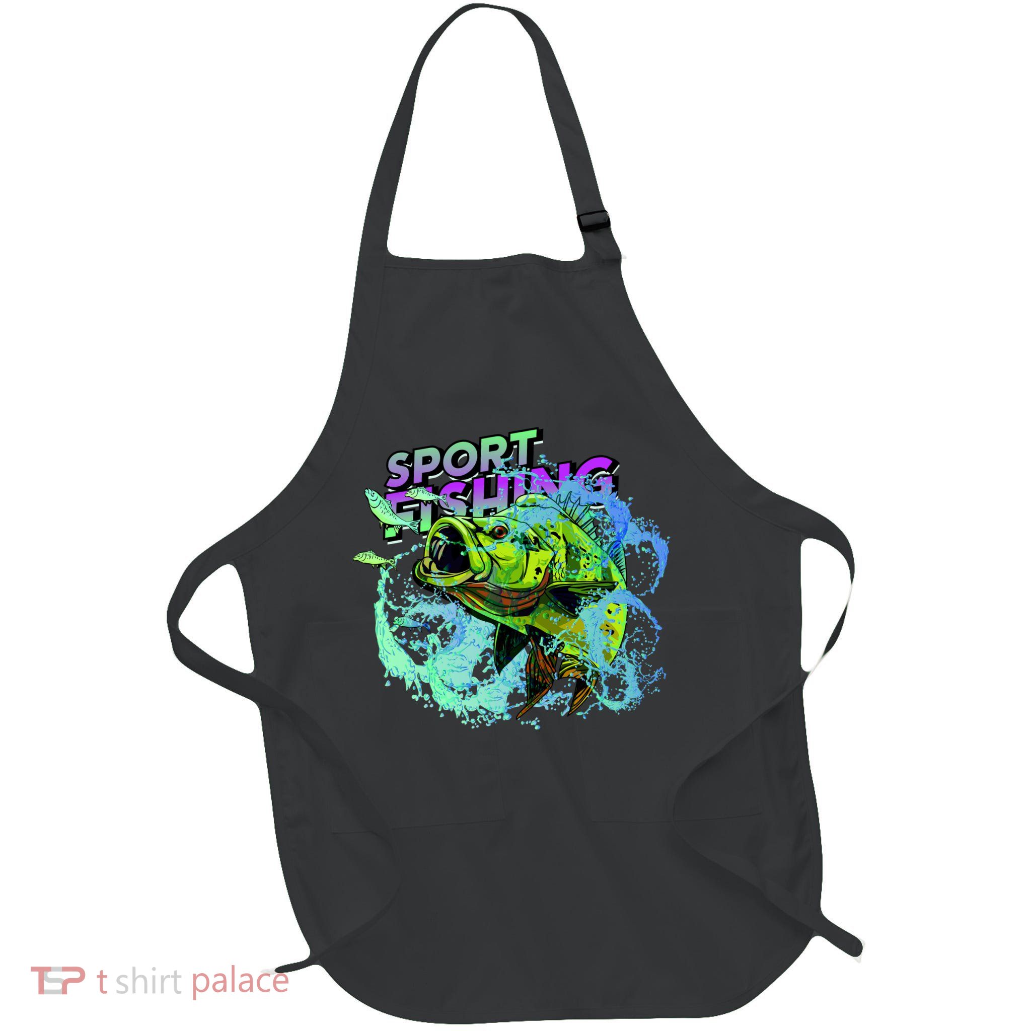 Sport Fishing Full-Length Apron With Pockets
