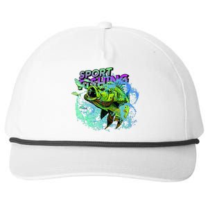 Sport Fishing Snapback Five-Panel Rope Hat