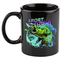 Sport Fishing 11oz C Handle Ceramic Mug