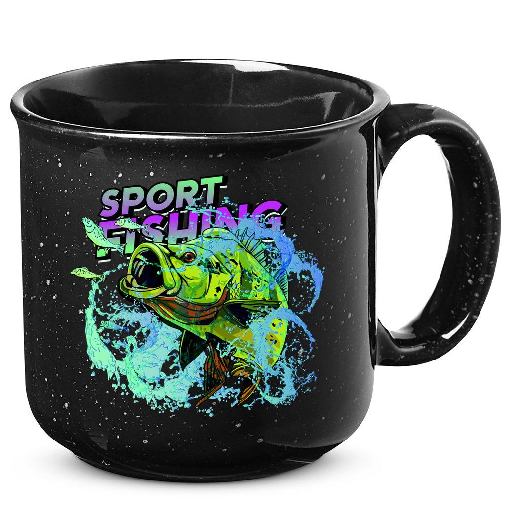 Sport Fishing 15oz Campfire Ceramic Mug