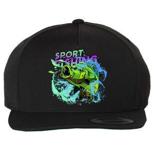 Sport Fishing Wool Snapback Cap