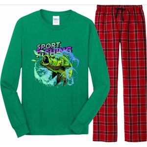 Sport Fishing Long Sleeve Pajama Set