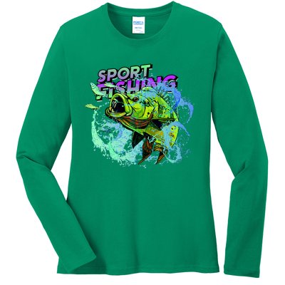 Sport Fishing Ladies Long Sleeve Shirt