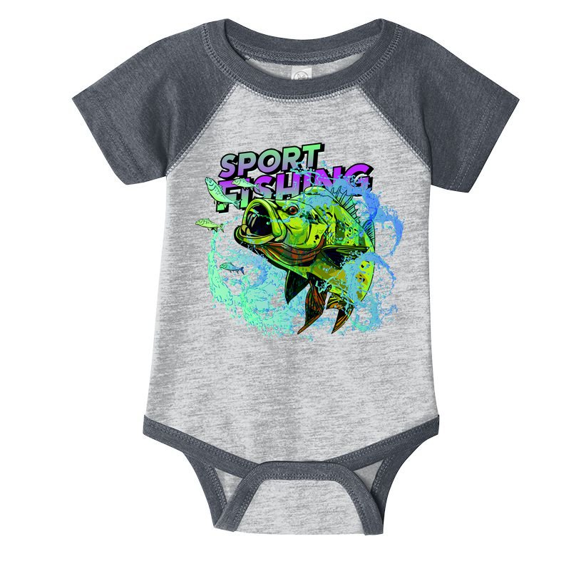 Sport Fishing Infant Baby Jersey Bodysuit