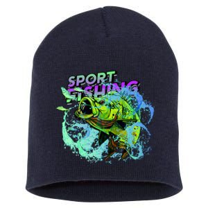 Sport Fishing Short Acrylic Beanie