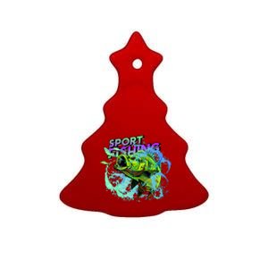 Sport Fishing Ceramic Tree Ornament