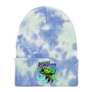 Sport Fishing Tie Dye 12in Knit Beanie