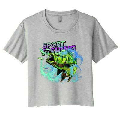 Sport Fishing Women's Crop Top Tee