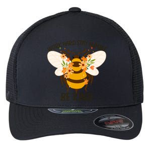 Sunflower Flower Sunshine Work Hard Stay Humble Gift Flexfit Unipanel Trucker Cap