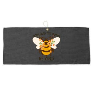 Sunflower Flower Sunshine Work Hard Stay Humble Gift Large Microfiber Waffle Golf Towel