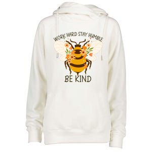 Sunflower Flower Sunshine Work Hard Stay Humble Gift Womens Funnel Neck Pullover Hood