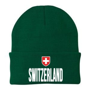 Swiss Flag Switzerland Souvenir Schweiz Gift Suisse Svizzera Knit Cap Winter Beanie