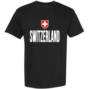 Swiss Flag Switzerland Souvenir Schweiz Gift Suisse Svizzera Garment-Dyed Heavyweight T-Shirt