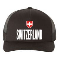 Swiss Flag Switzerland Souvenir Schweiz Gift Suisse Svizzera Yupoong Adult 5-Panel Trucker Hat