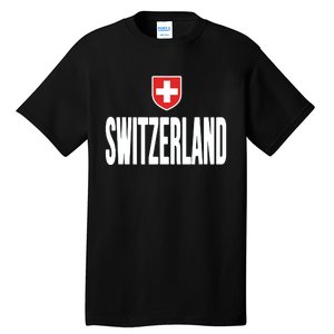 Swiss Flag Switzerland Souvenir Schweiz Gift Suisse Svizzera Tall T-Shirt