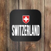 Swiss Flag Switzerland Souvenir Schweiz Gift Suisse Svizzera Coaster