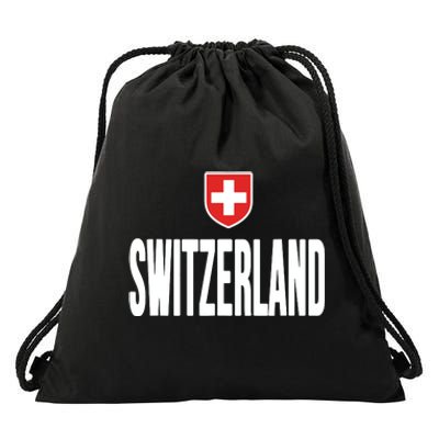 Swiss Flag Switzerland Souvenir Schweiz Gift Suisse Svizzera Drawstring Bag