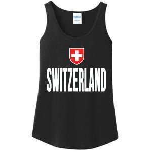 Swiss Flag Switzerland Souvenir Schweiz Gift Suisse Svizzera Ladies Essential Tank