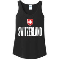 Swiss Flag Switzerland Souvenir Schweiz Gift Suisse Svizzera Ladies Essential Tank