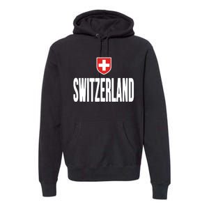 Swiss Flag Switzerland Souvenir Schweiz Gift Suisse Svizzera Premium Hoodie