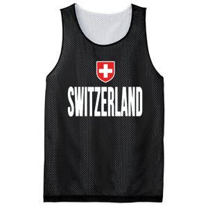 Swiss Flag Switzerland Souvenir Schweiz Gift Suisse Svizzera Mesh Reversible Basketball Jersey Tank