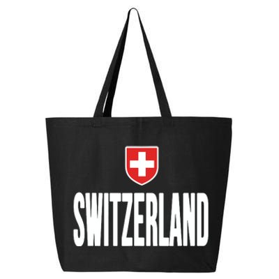 Swiss Flag Switzerland Souvenir Schweiz Gift Suisse Svizzera 25L Jumbo Tote