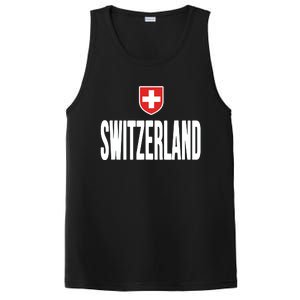 Swiss Flag Switzerland Souvenir Schweiz Gift Suisse Svizzera PosiCharge Competitor Tank