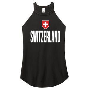 Swiss Flag Switzerland Souvenir Schweiz Gift Suisse Svizzera Women's Perfect Tri Rocker Tank