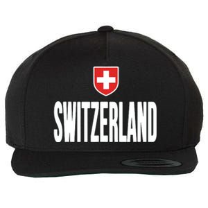 Swiss Flag Switzerland Souvenir Schweiz Gift Suisse Svizzera Wool Snapback Cap