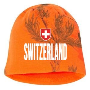 Swiss Flag Switzerland Souvenir Schweiz Gift Suisse Svizzera Kati - Camo Knit Beanie