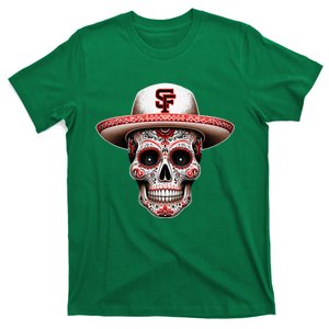 San Francisco Sugar Skull In The Style Mexican Day T-Shirt