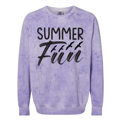 Summer Fun Colorblast Crewneck Sweatshirt