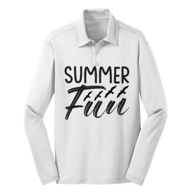 Summer Fun Silk Touch Performance Long Sleeve Polo