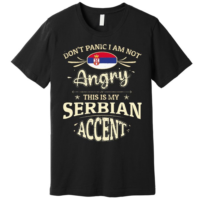 Serbia Flag Souvenirs For Serbians Men & Women Premium T-Shirt