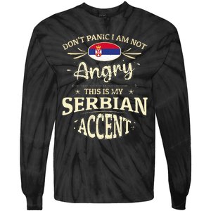 Serbia Flag Souvenirs For Serbians Men & Women Tie-Dye Long Sleeve Shirt