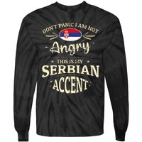 Serbia Flag Souvenirs For Serbians Men & Women Tie-Dye Long Sleeve Shirt