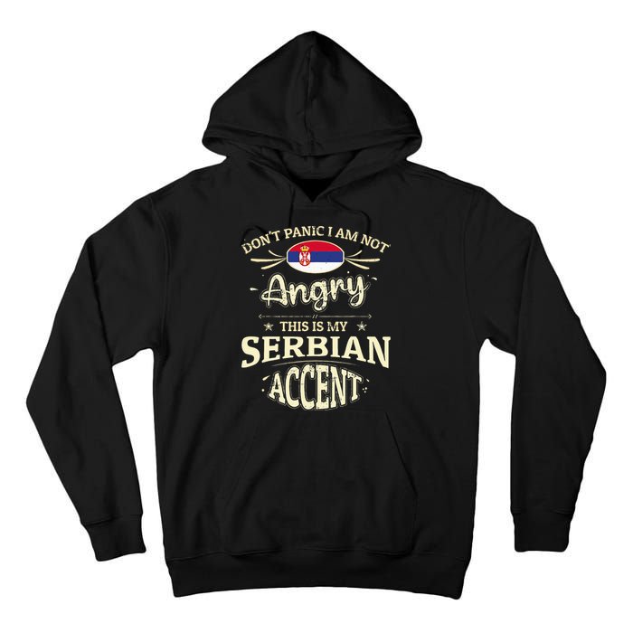 Serbia Flag Souvenirs For Serbians Men & Women Tall Hoodie