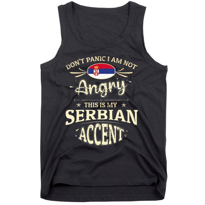 Serbia Flag Souvenirs For Serbians Men & Women Tank Top