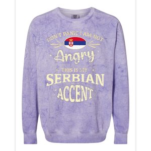 Serbia Flag Souvenirs For Serbians Men & Women Colorblast Crewneck Sweatshirt