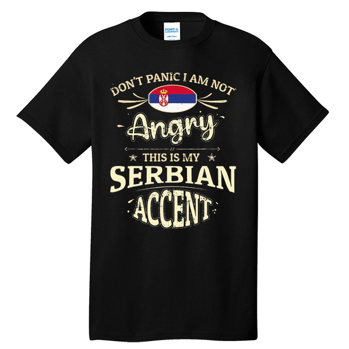 Serbia Flag Souvenirs For Serbians Men & Women Tall T-Shirt