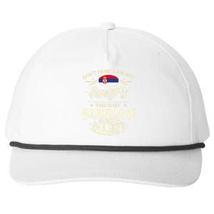 Serbia Flag Souvenirs For Serbians Men & Women Snapback Five-Panel Rope Hat