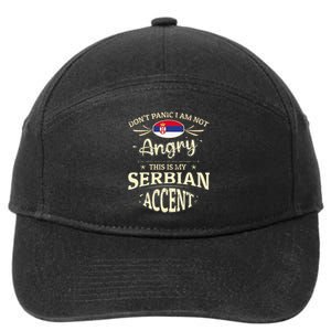 Serbia Flag Souvenirs For Serbians Men & Women 7-Panel Snapback Hat