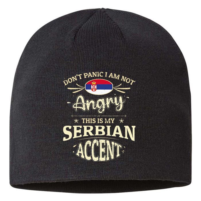 Serbia Flag Souvenirs For Serbians Men & Women Sustainable Beanie