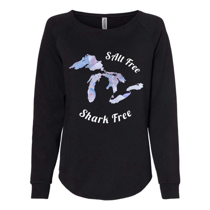 Salt Free Shark Free Great Lakes Womens California Wash Sweatshirt