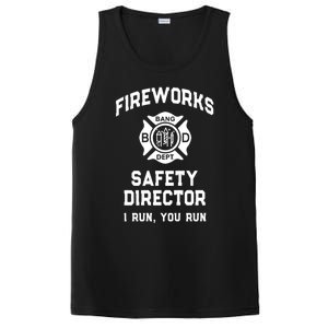 Sarcastic Fireworks Safety Director 4th July Technician Crew PosiCharge Competitor Tank