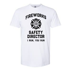 Sarcastic Fireworks Safety Director 4th July Technician Crew Softstyle CVC T-Shirt