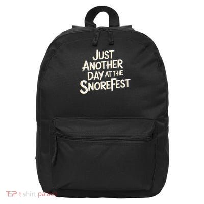 Snorefest Funny Student Teacher Boss Work Event Office 16 in Basic Backpack