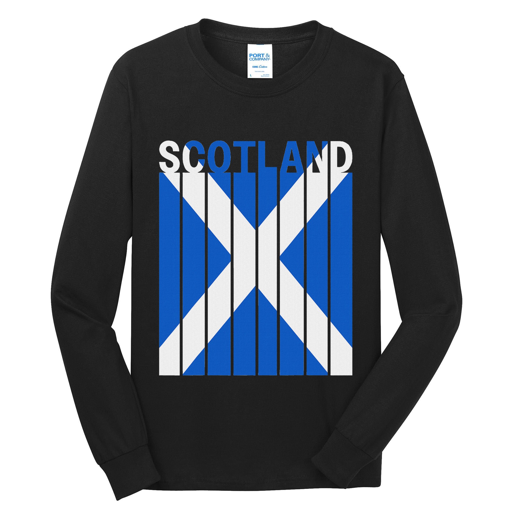 Scotland Flag Tall Long Sleeve T-Shirt